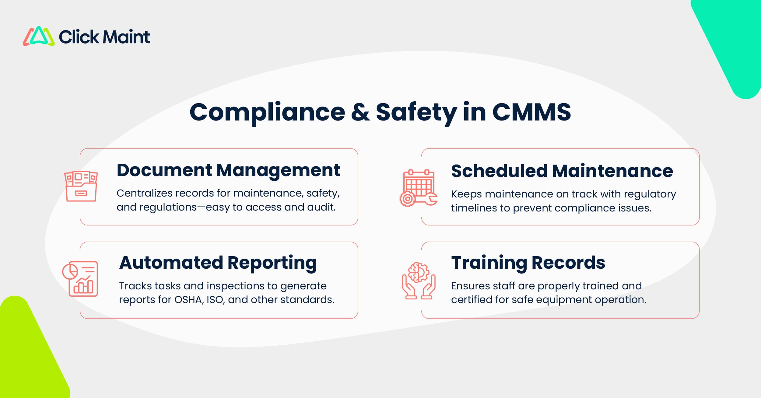cmms software compliance and safety in cmms