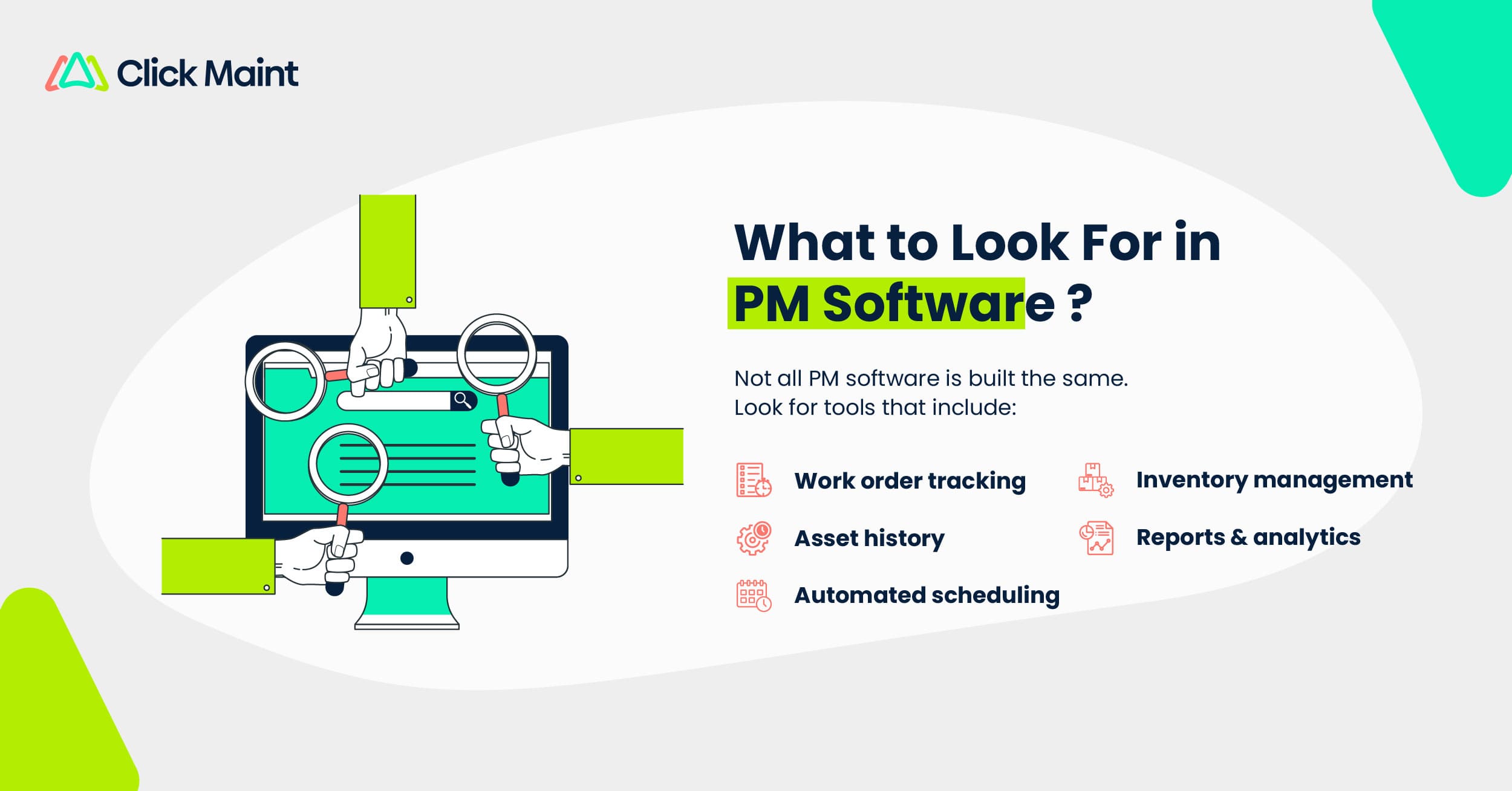 preventive maintenance key features to look in preventive maintenance software