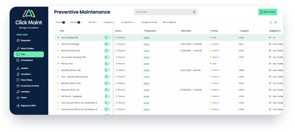 Maintenance Management Software | Click Maint CMMS