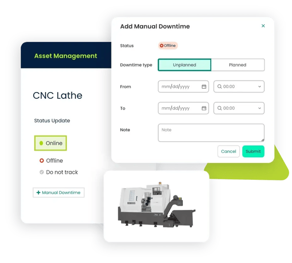 the asset management interface of the cmms software