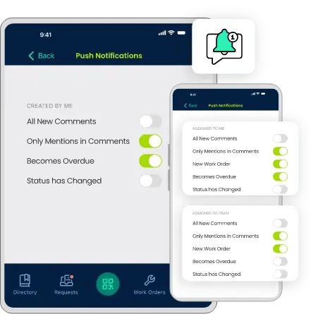 the reports interface of the cmms software