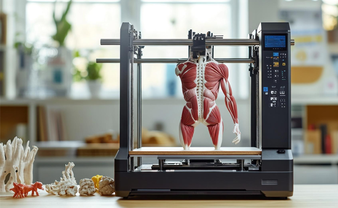Medical devices additive manufacturing skeleton