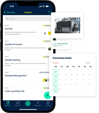 CMMS mobile app for asset management and maintenance tracking