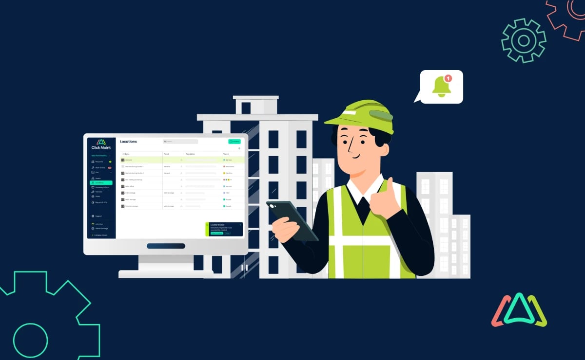 Building maintenance management software for facilities and equipment