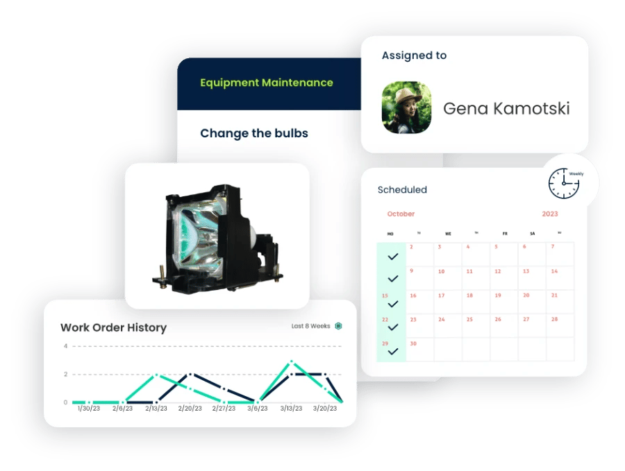 CMMS equipment management for building maintenance teams