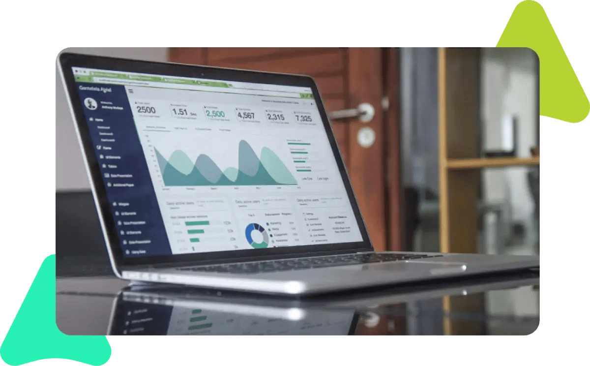 image showing the fsm software creating reporting and data analytic charts