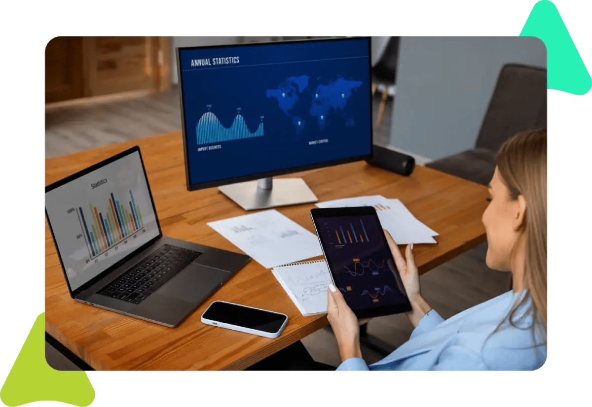 Image showing an employee pondering over traditional vs cmms for inventory management
