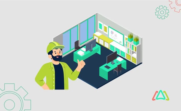 image showing facility manager content with smart office planning