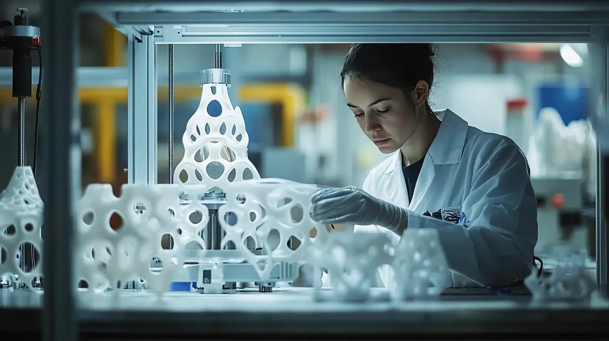image showing achieving sustainability through additive manufacturing