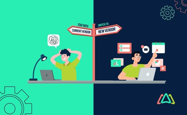 image showing the confusion a personnel faces while switching to a new cmms vendor