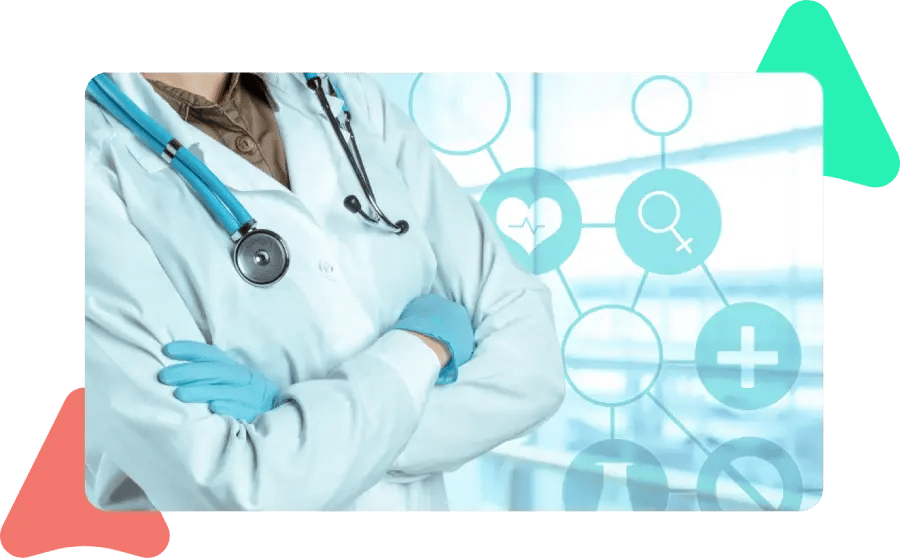 image showing a physician and the impact of analytics