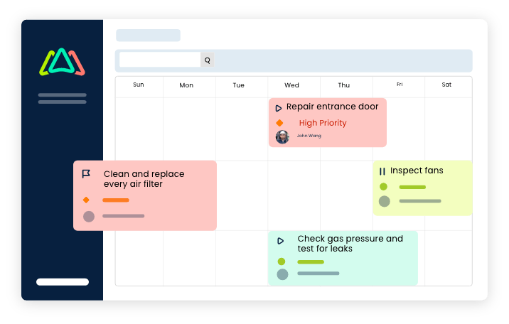 cmms for task scheduling and calendar interface