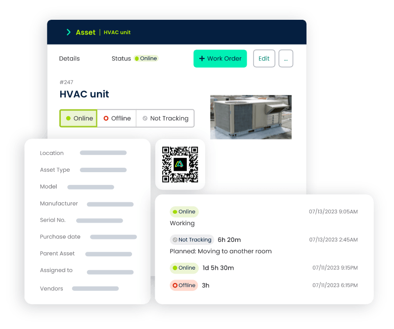 food and beverage equipment tracking and monitoring