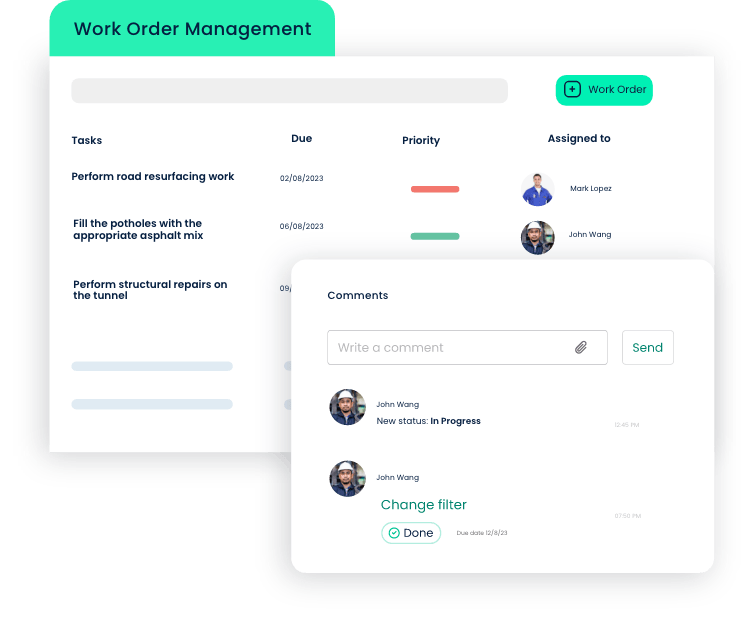 food and beverage on the go work order management