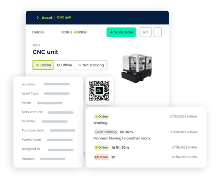 CMMS software for manufacturing asset management and equipment tracking