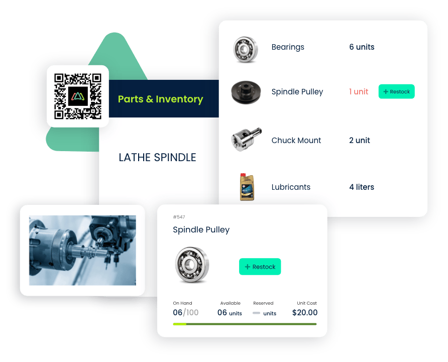 cmms software for parts and inventory management