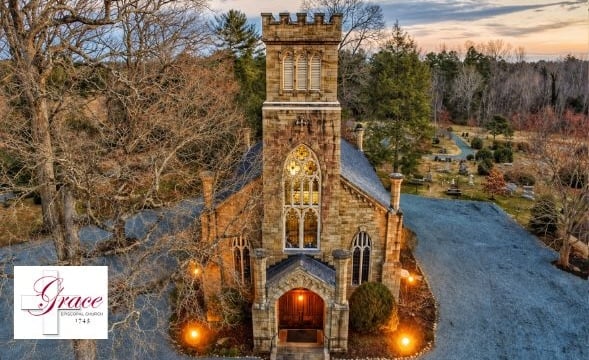 Grace Episcopal Church aerial photo
