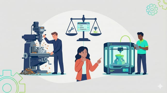 additive manufacturing vs traditional manufacturing