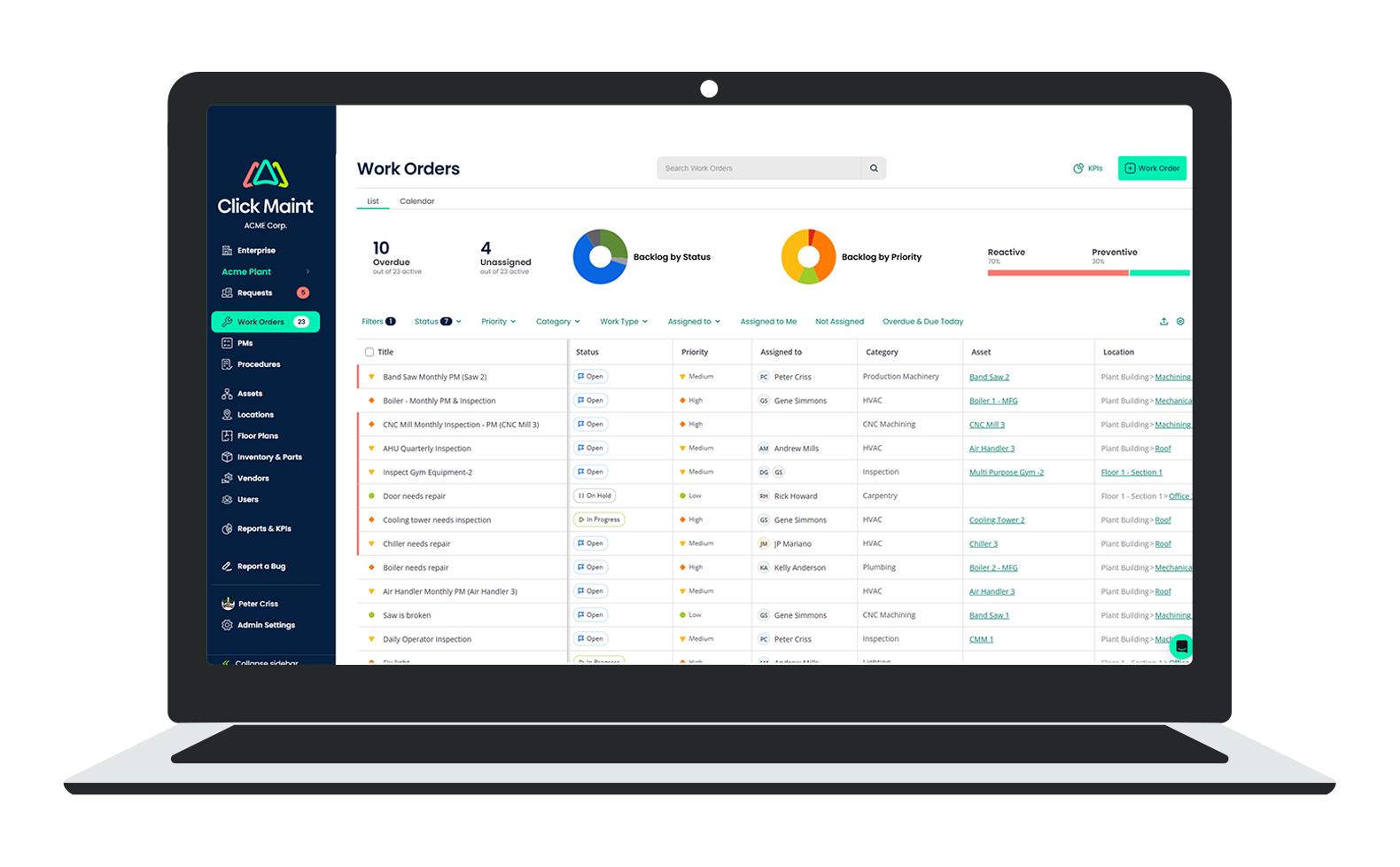 Cmms Software Examples CMMS Software Design | CMMS Design