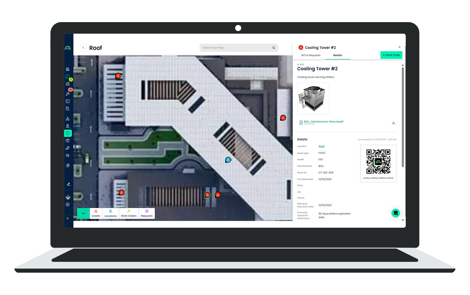 cmms software design roof