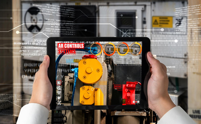 cmms software trends engineer using augmented reality software