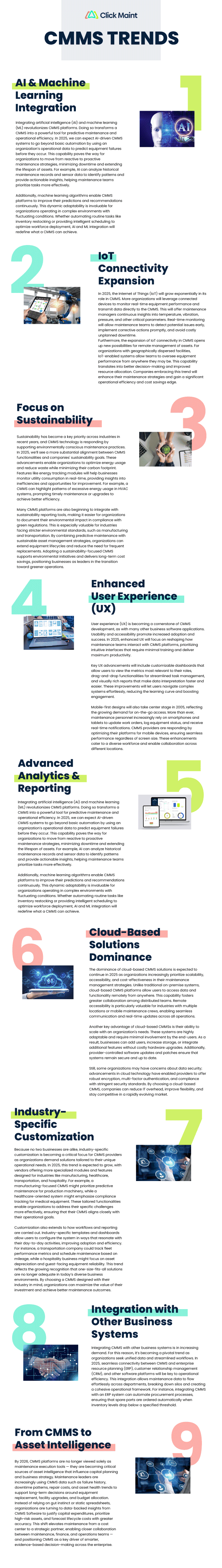 cmms software trends infographic