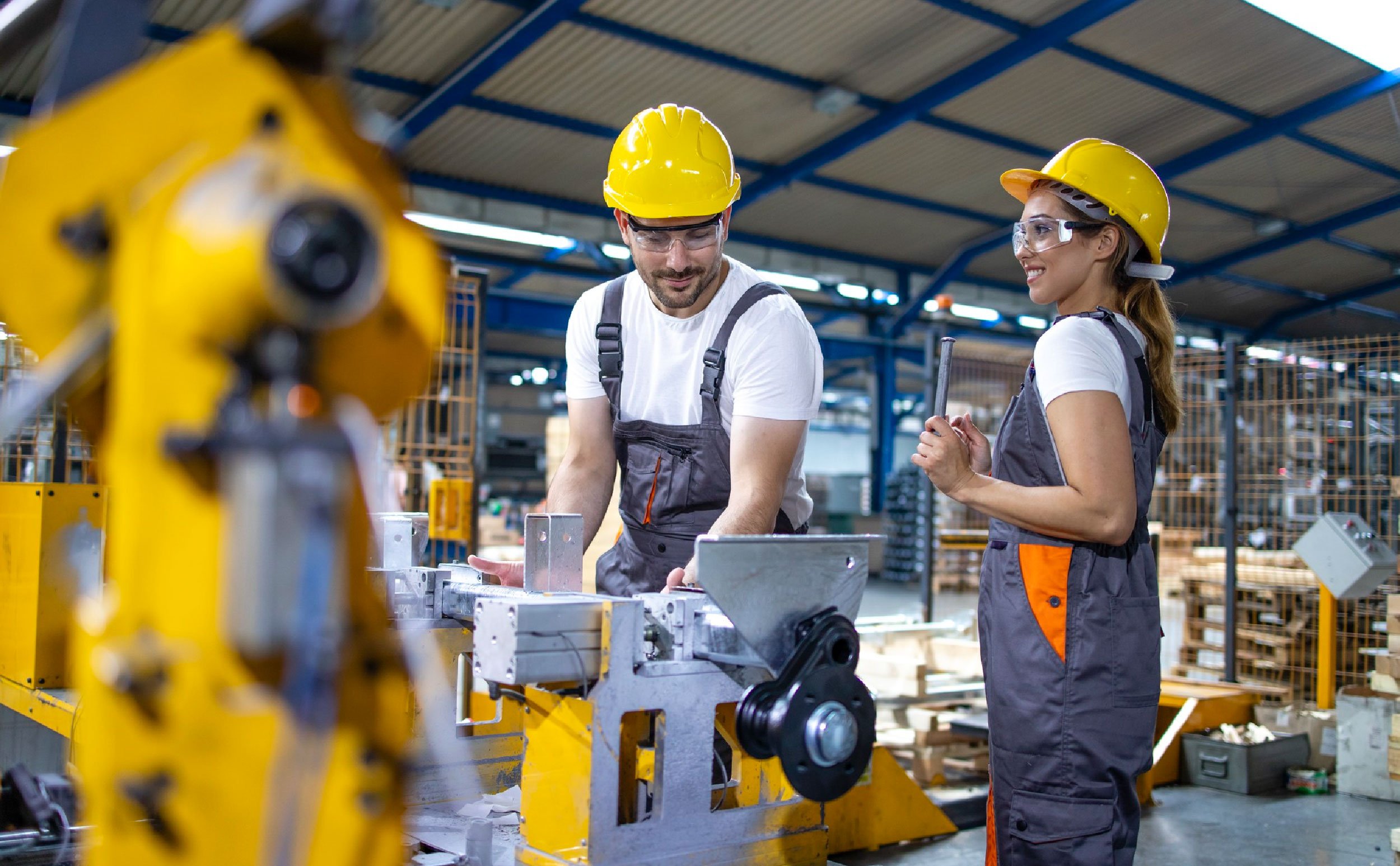 gen ai cmms industrial employees working together factory