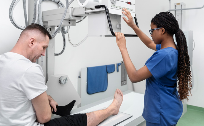 healthcare cmms software nurse preparing machine