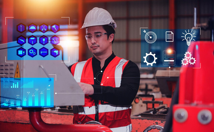 maintenance analytics equipment performance technician using machine