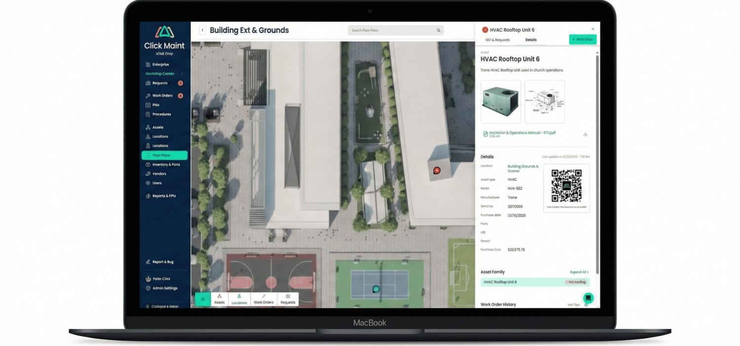 school operations management building floorplan