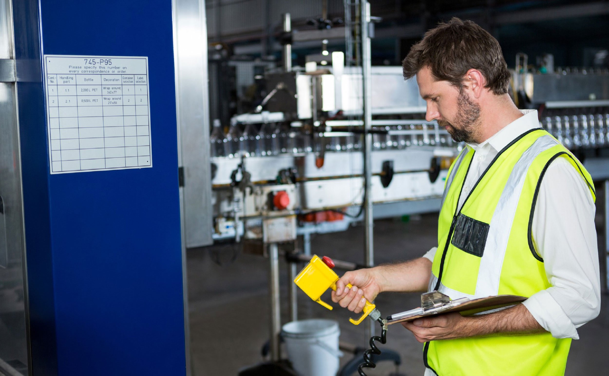 zero-touch work orders worker uses iot sensor panel factory